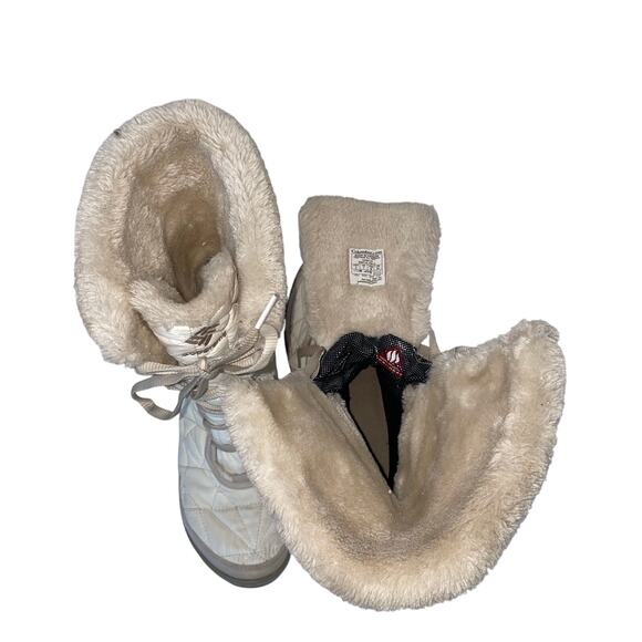 Columbia Minx Mid II Omni-Heat Women’s Winter Boots White Lace Up Sz 9 EU 40 - Picture 8 of 10